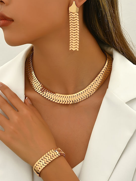 Set mit Halskette , Ohrringe & Armband