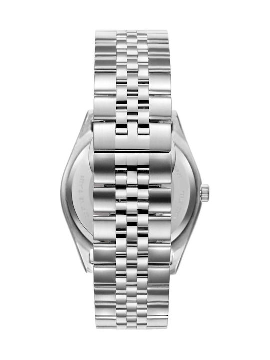Beverly Hills Polo Club Herrenuhr Batterie mit Silber Metallarmband