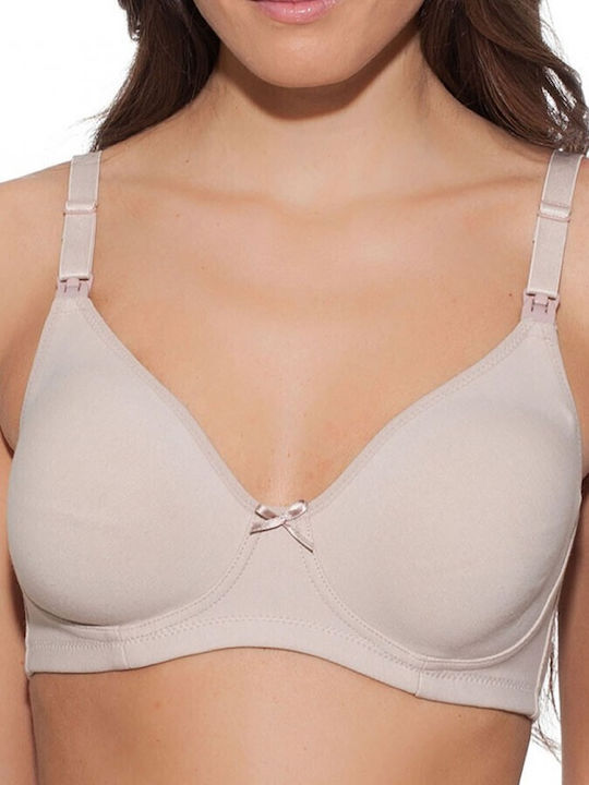 Creaciones Selene Maternity & Nursing Bra with Clips Beige