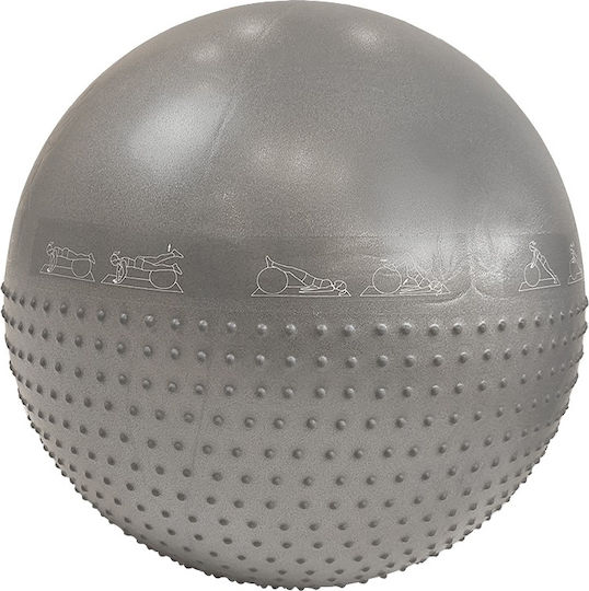 Liga Sport Μπάλα Pilates 65cm , 1.1kg σε Γκρι Χρώμα