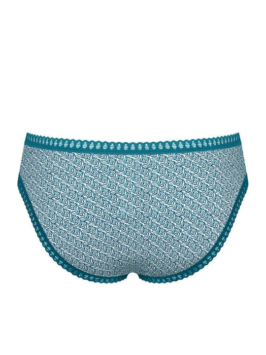 Mini Go Βαμβακερά Femei Slip 3Pack Petrol, Grey, Printed