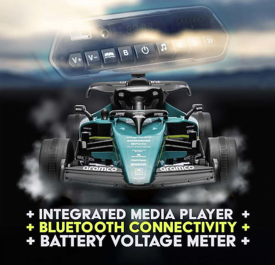 F1 Aston Martin Cu Un Loc Cu Telecomandă Licențiat 24 Volt Albastru Pentru 3+ Ani