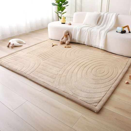 Hakuna Matte Ръчно изработен детски килим бежов 200x150cm дебелина 25mm