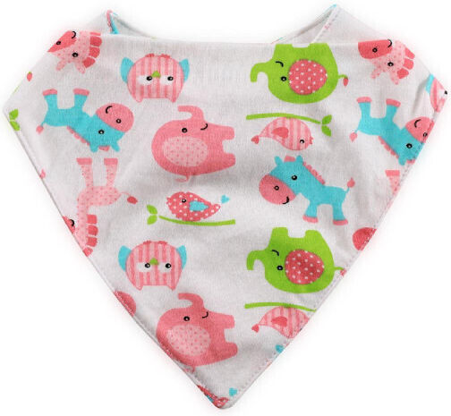 Lorelli Princess Bandana Fabric with Hoop & Loop Fastener Pink 3pcs
