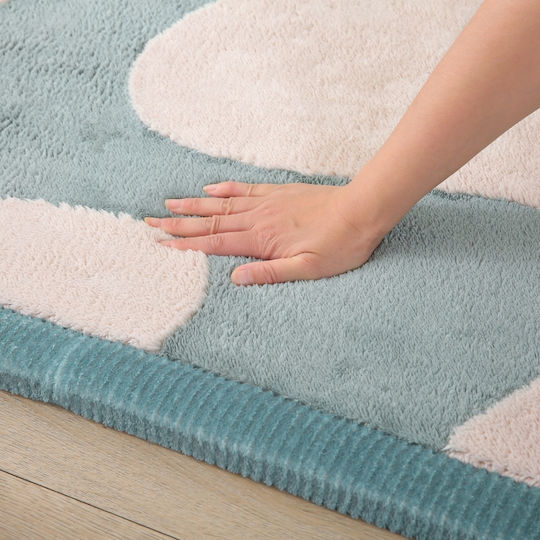 Hakuna Matte Χειροποίητο Παιδικό Χαλί Γαλάζιο 200x150cm Πάχους 25mm