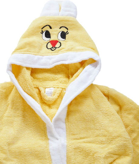 Comfort Halat de Baie pentru Copii Yellow cu Glugă