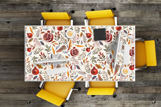 Desk Pads Non-Slip Base Keyboard & Mouse Pomegranate 100x50 Cm