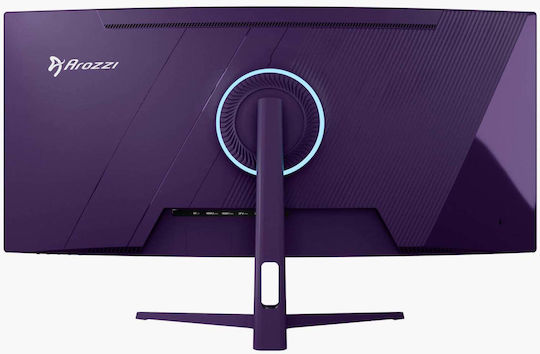 Arozzi Nova Ultrawide VA Curved Gaming Monitor 34 Inches QHD 3440x1440 165Hz with Response Time 4ms GTG Purple