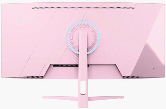 Arozzi Nova Ultrawide VA Curved Gaming Monitor 34" QHD 3440x1440 165Hz with Response Time 4ms GTG Pink