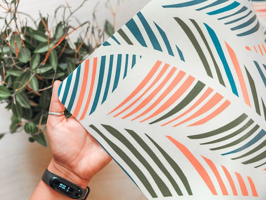Βινυλικό Προστατευτικό Επιφάνεια Εργασίας Ερωτηματικά Τελείες 90x45 Cm