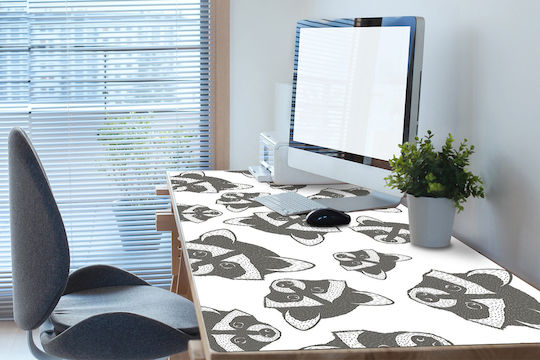 Σουμέν Γραφείου Home Office Πληκτρολόγιο Ποντίκι Ρακούν 100x50 Cm