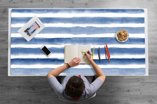 Σουμέν Γραφείου Home Office Πληκτρολόγιο Ποντίκι Υδατοχρώματα 100x50 Cm
