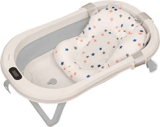 Kidizi Baby Bath with Stand with Thermometer Gray