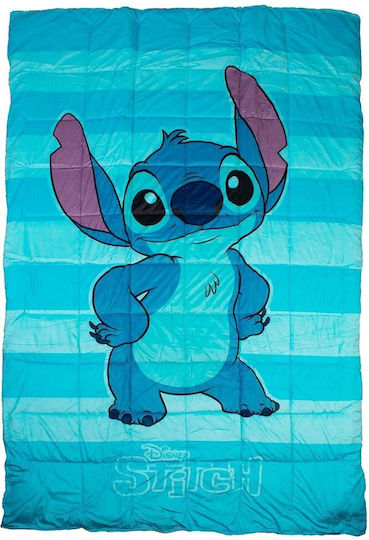 Disney Pătură pentru copii Single Lilo & Stitch Sky Blue 160x250buc