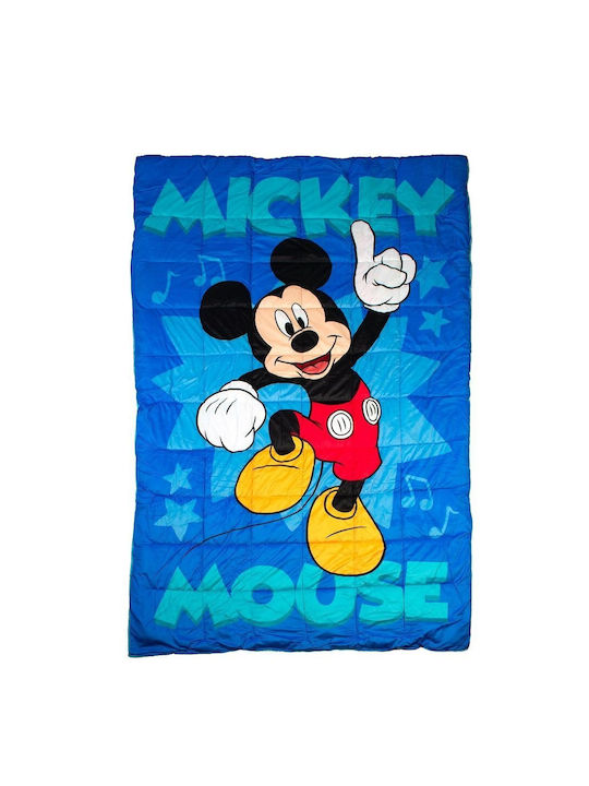 Disney Παιδικό Κουβερτοπάπλωμα Μονό Mickey Blue 160x250εκ.