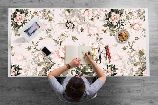 Covoraș Vinil Pentru Tastatură Și Mouse Flori Colorate 100x50 Cm