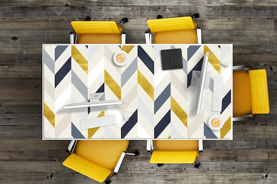Desk Pads Desk Setup Keyboard Mouse Lines Rhombus 100x50 Cm