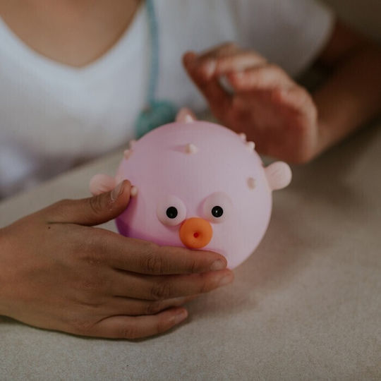 Mary's Led Night Lamp Puffer Fish Pink