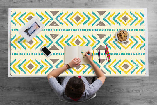 Protecție Birou Muncă Acasă Formă Geometrică 90x45 Cm