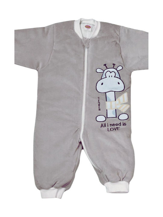 Tender Winter Schlafsack mit Füßen Giraffe 2.5 Tog Grey