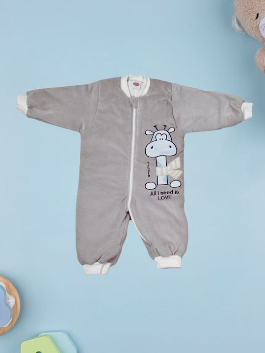 Tender Winter Schlafsack mit Füßen Giraffe 2.5 Tog Grey
