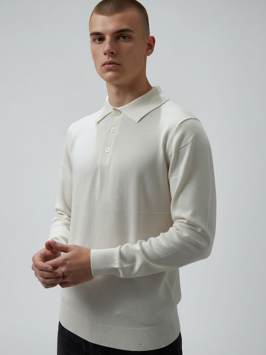 Marquise Polo Μπλούζα Μακρυμάνικη Εκρου