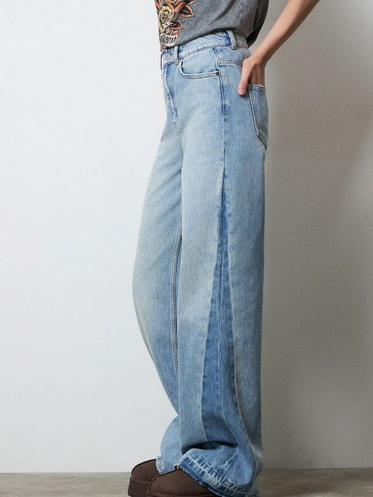 Erika High Waist Women's Jean Trousers Blue Denim