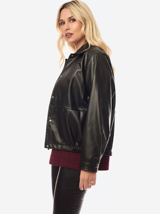 Γυναικείο Biker Jacket Μαύρο