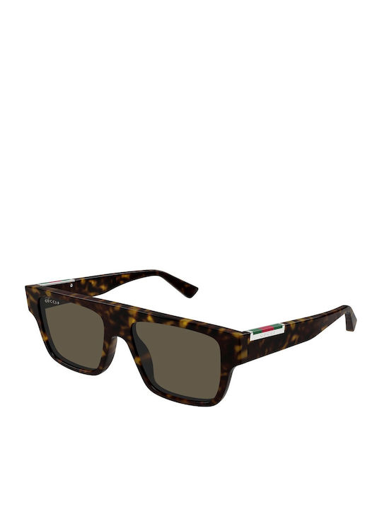 Gucci Unisex Sunglasses with Brown Tartaruga Plastic Frame and Brown Lens GG1960S 007