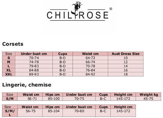 Chilirose Corset with Dots Black