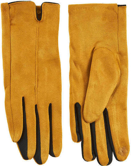 Set with Beanie Knitted in Brown color