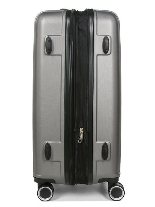 WORLDLINE Kabinenreisekoffer Hartschalen Grey mit 4 Räder Höhe 55cm