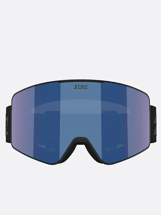 Bliz Μάσκα Σκι & Snowboard Ενηλίκων Μαύρη με Φακό σε Μαύρο Χρώμα