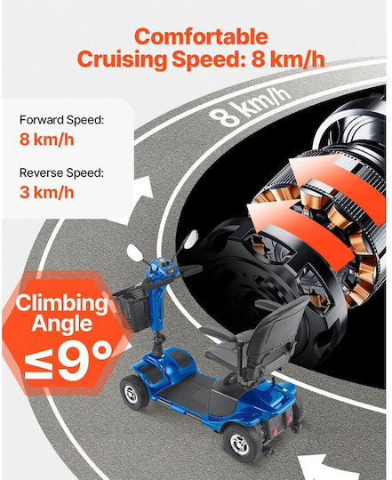 Vevor Wheelchair Scooter Folding CXZDZXC4L25KEBY5A001V2 Grey
