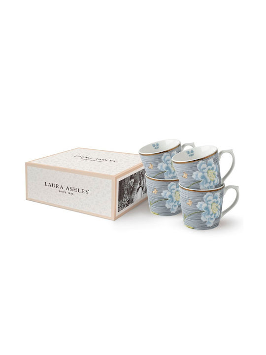 Set Porcelain Mugs 32cl Set 4 Pieces Laura Ashley Heritage La182794 00053355