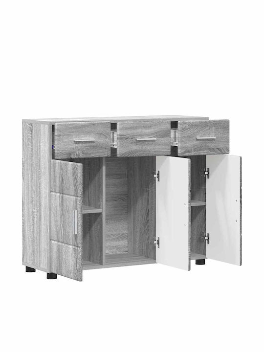 Wohnzimmer TV-Einheit Gray Sonoma L88.5xB30.5xH73cm