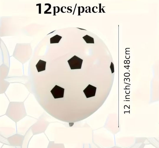 Satz 12 Große Luftballons Thema Fußballball