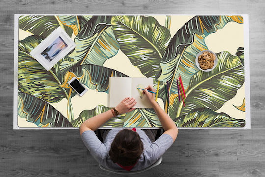Decorativ Protecție Birou Home Office Frunze Tropicale 100x50 Cm