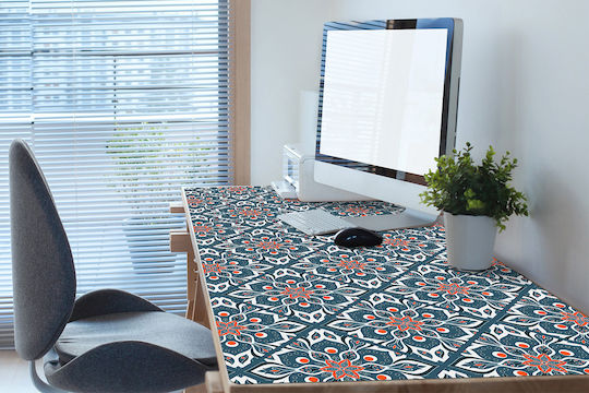 Decorative Protective Desk Pad Home Office Mandala Design 100x50 Cm