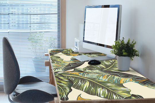 Decorativ Protecție Birou Home Office Frunze Tropicale 100x50 Cm