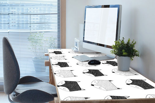 Covoraș Decorativ Pentru Suprafețe De Birou Model În Limba Vulpii 120x60 Cm