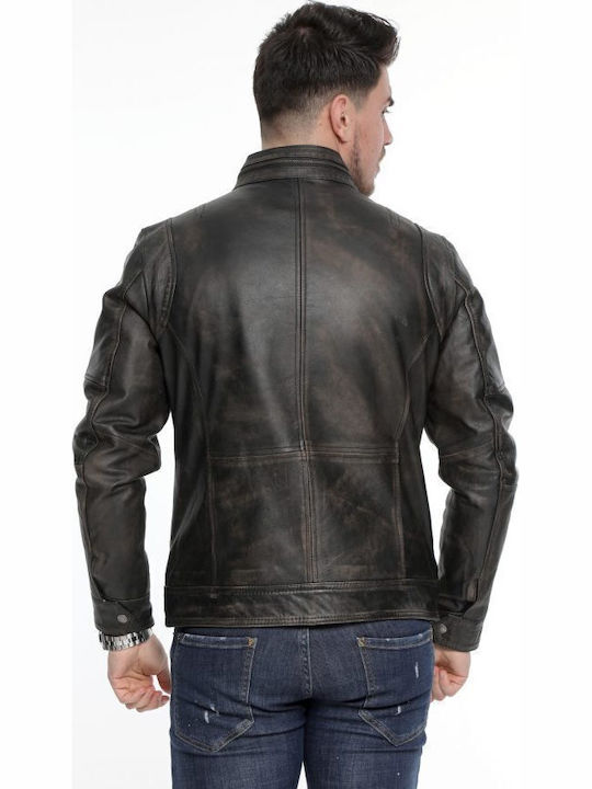 Leather Jacket Biker Black