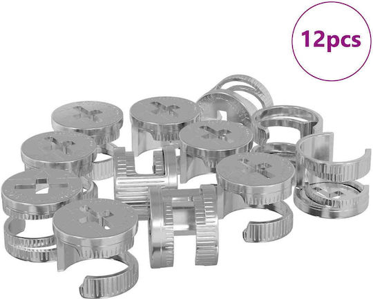 vidaXL Screw Metallic with Diameter M10 and Length 12mm 12pcs