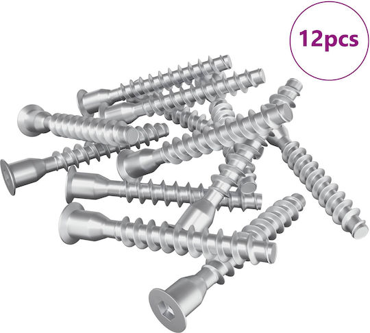 vidaXL Screw Torx Metallic with Diameter M7mm 12pcs
