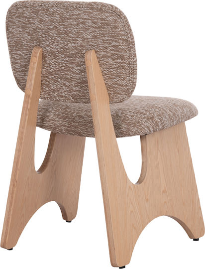Bellisi Dining Room Fabric Chair Coffee 53x56x78cm