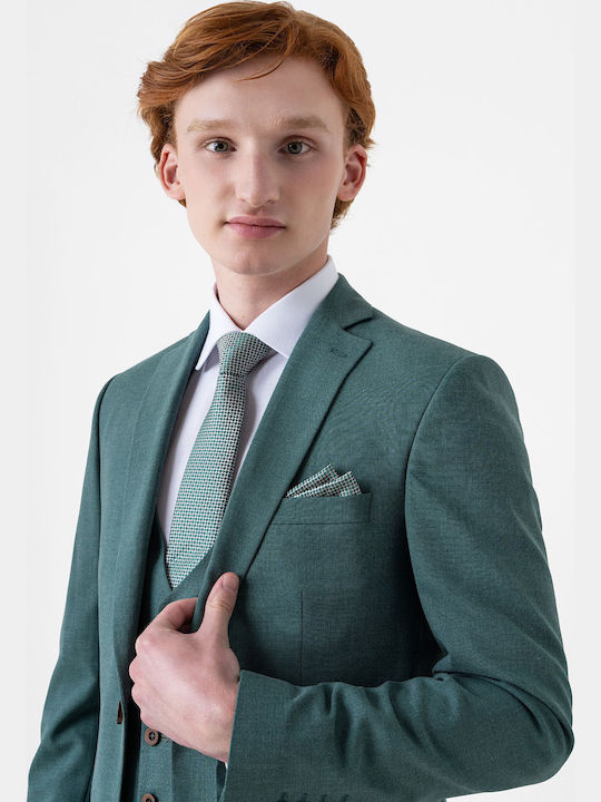 Мъжки Костюм С гиле Green