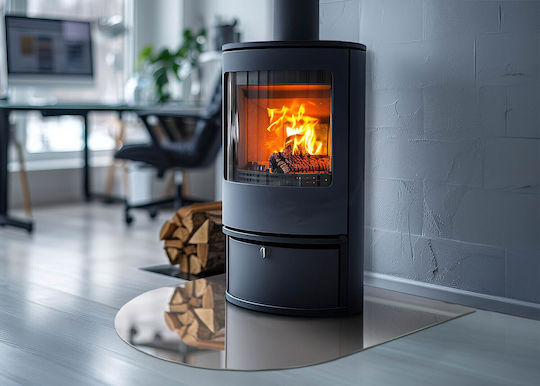 Kaminzubehör und -teile Schutzglas Gehärtet Vorne Kamin Rosa 80x70 Cm