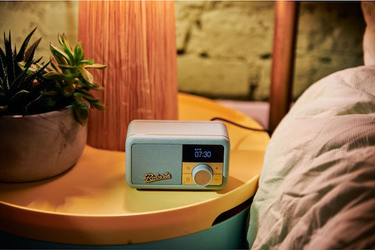 Roberts Revival Petite 2 Tabletop Radio Rechargeable DAB+ with Bluetooth Duck Egg Blue