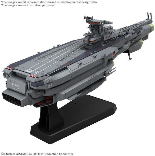 Yamato 1/1000 Efcf Hyuga Class Battlecarrier Dcv-01 Hyuga Model Kit