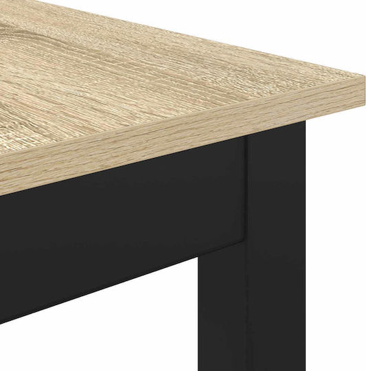 Table Dining Room Wooden with Metal Frame 70x70x105cm Table Dining Room Wooden with Metal Frame 70x70x105cm
